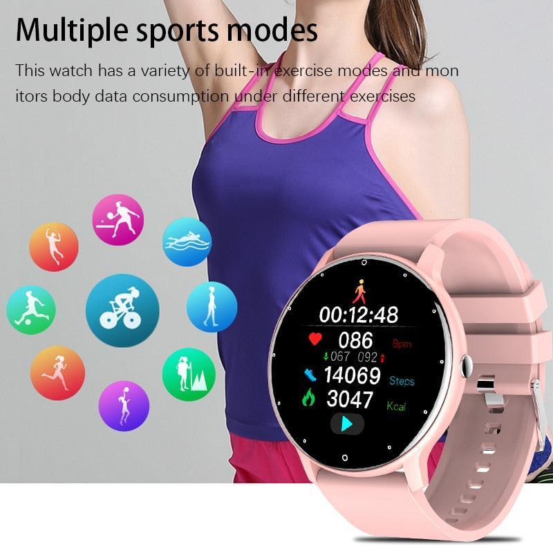 LIGE 2022 Fashion Smart Watch Ladies Heart Rate Blood Pressure Multifunctional Sport Watch Men Woman Waterproof Smartwatch Women - deviceUPS