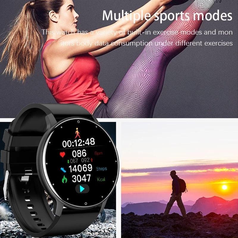 LIGE 2022 New Smart Watch Men Full Touch Screen Sport Fitness Watch IP67 Waterproof Bluetooth Smartwatch Men - deviceUPS