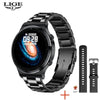 LIGE New Smart watch Men Heart rate Blood pressure Full touch screen sports Fitness watch Bluetooth for Android iOS smart watch - deviceUPS